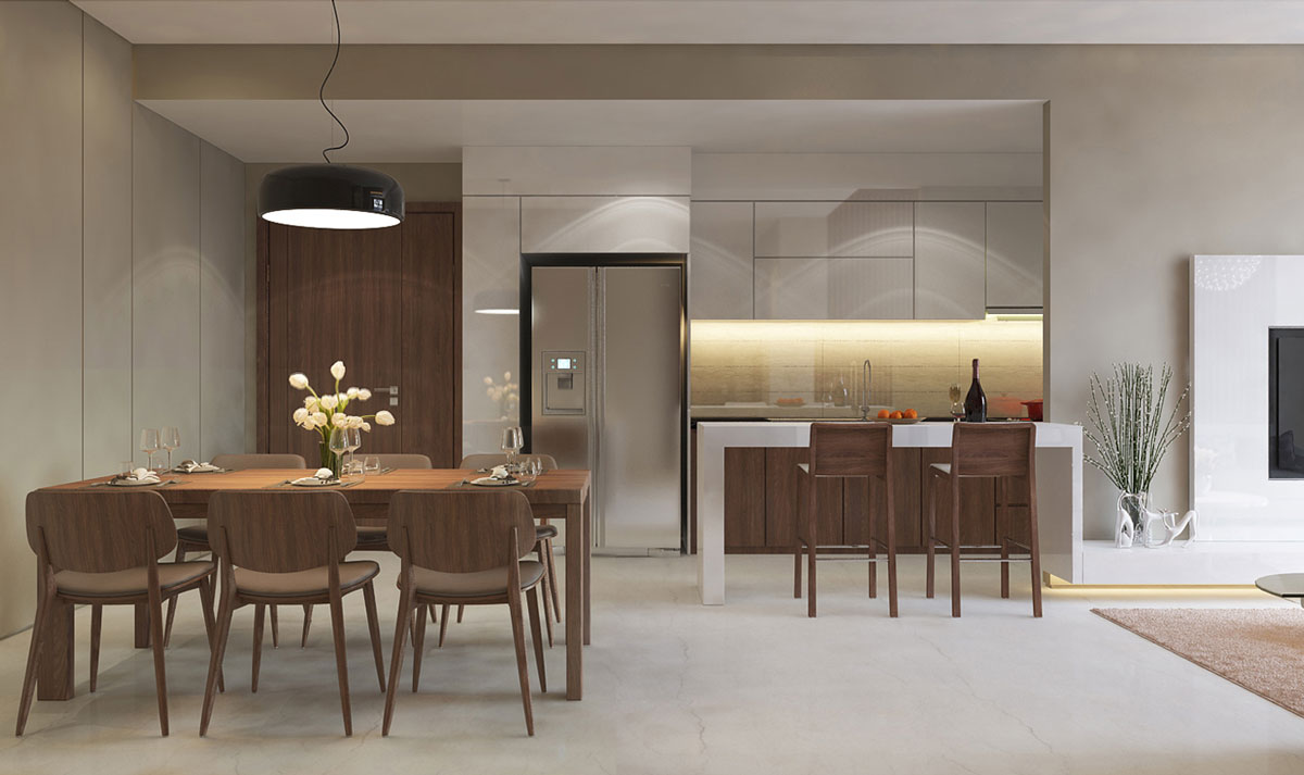 Căn hộ The Prive Đất Xanh có lối thiết kế hiện đại, hài hòa về mặt không gian kết hợp với từng đường nét tinh tế