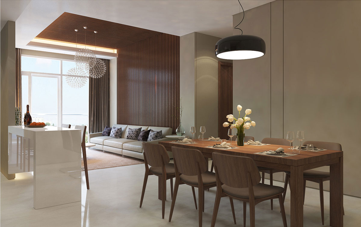 Căn hộ The Prive Đất Xanh có lối thiết kế hiện đại, hài hòa về mặt không gian kết hợp với từng đường nét tinh tế